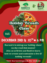 Load image into Gallery viewer, Holiday Wreath Class 12/3
