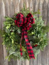 Load image into Gallery viewer, *ONE OF A KIND* Plaid &amp; Holly
