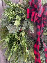 Load image into Gallery viewer, *ONE OF A KIND* Plaid &amp; Holly
