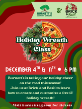 Load image into Gallery viewer, Holiday Wreath Class 12/4
