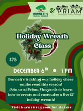 Load image into Gallery viewer, Holiday Wreath Class 12/6
