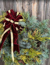 Load image into Gallery viewer, Burgundy and Gold Wreath
